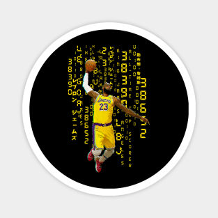 LBJ Gold Matrix Magnet